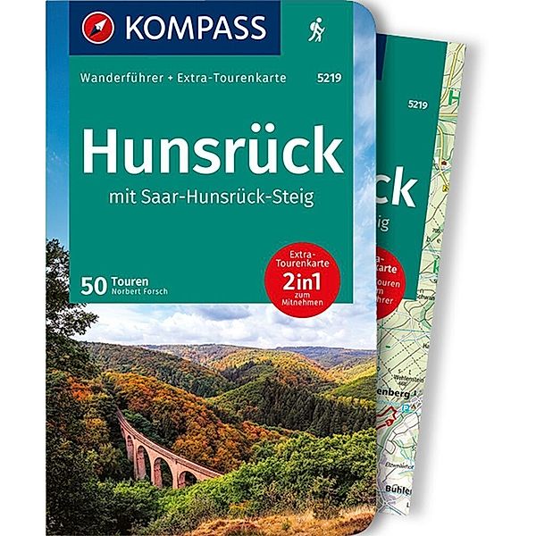 KOMPASS Wanderführer 5219 Hunsrück mit Saar-Hunsrück-Steig, Norbert Forsch