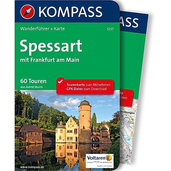 Kompass Wanderführer: 5237 Kompass Wanderführer Spessart mit Frankfurt am Main, Astrid Sturm