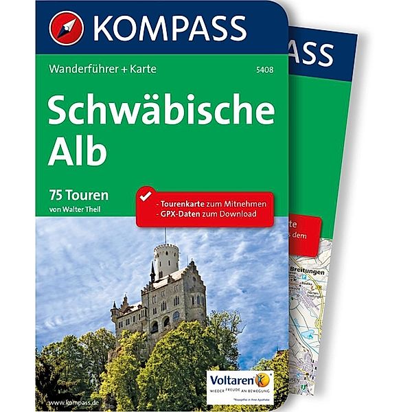 Kompass Wanderführer: 5408 Kompass Wanderführer Schwäbische Alb, Walter Theil