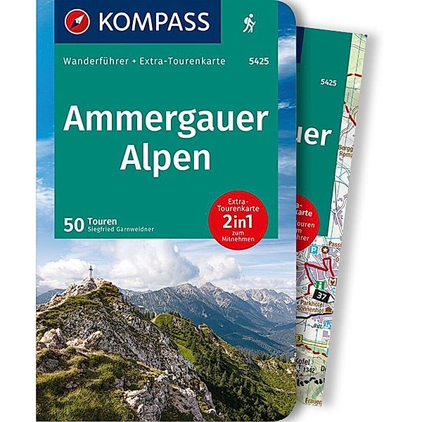 KOMPASS Wanderführer 5425 Ammergauer Alpen, Siegfried Garnweidner