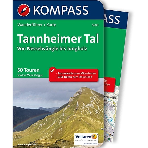 Kompass Wanderführer: 5609 Kompass Wanderführer Tannheimer Tal von Nesselwängle bis Jungholz, Kompass