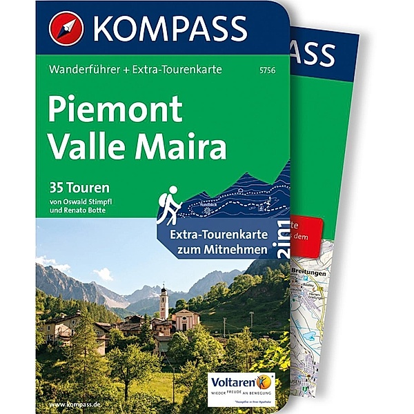Kompass Wanderführer: 5756 Kompass Wanderführer Piemont, Valle Maira, Renato Botte