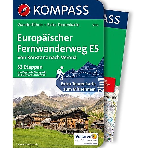 Kompass Wanderführer: 5962 Kompass Wanderführer Europäischer Fernwanderweg E5