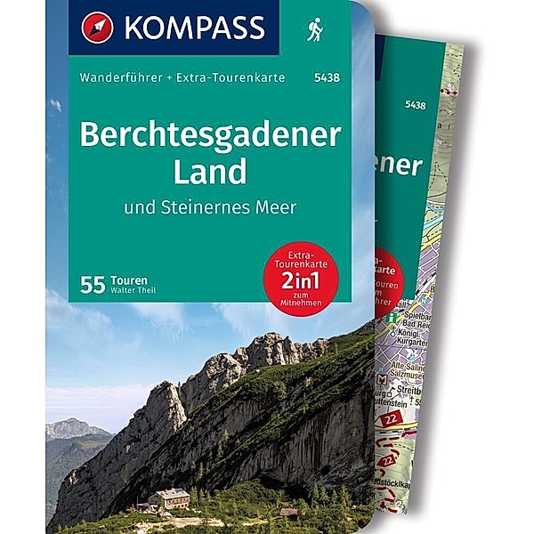 KOMPASS Wanderführer Berchtesgadener Land und Steinernes Meer, 55 Touren mit Extra-Tourenkarte, Walter Theil
