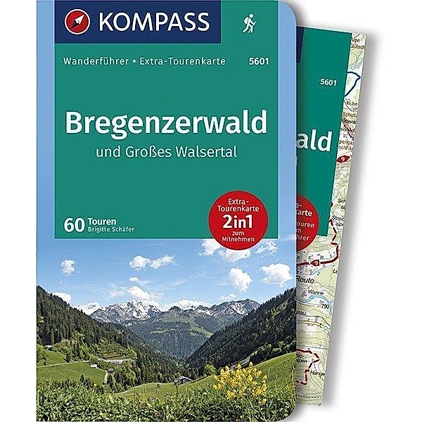 KOMPASS Wanderführer Bregenzerwald und Grosses Walsertal, m. 1 Karte, Brigitte Schäfer