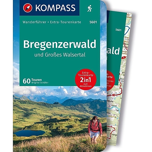 KOMPASS Wanderführer Bregenzerwald und Großes Walsertal, 60 Touren mit Extra-Tourenkarte, Brigitte Schäfer