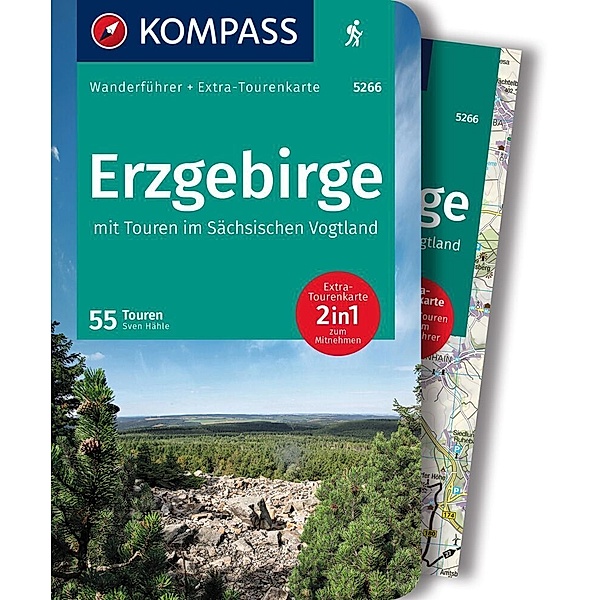 KOMPASS Wanderführer Erzgebirge, 55 Touren mit Extra-Tourenkarte, Sven Hähle