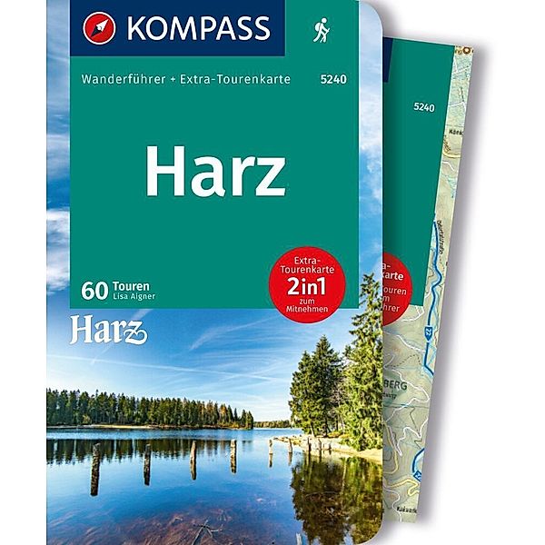 KOMPASS Wanderführer Harz, 60 Touren mit Extra-Tourenkarte, Lisa Aigner