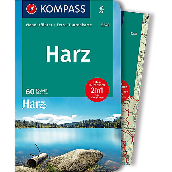 KOMPASS Wanderführer Harz, m. 1 Karte, Elke Haan