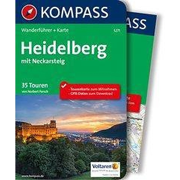 KOMPASS Wanderführer Heidelberg mit Neckarsteig, m. 1 Karte, Norbert Forsch
