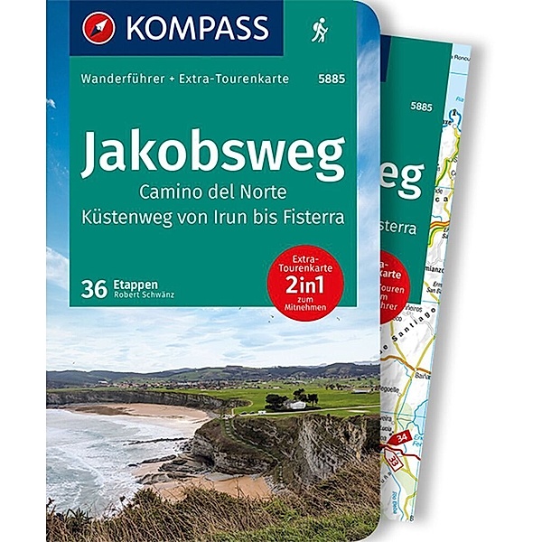 KOMPASS Wanderführer Jakobsweg Camino del Norte, 60 Touren mit Extra-Tourenkarte, Rorbert Schwänz