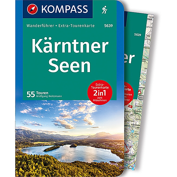 KOMPASS Wanderführer Kärntner Seen, m. 1 Karte, Wolfgang Heitzmann