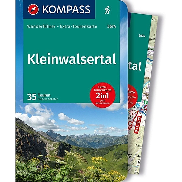 KOMPASS Wanderführer Kleinwalsertal, 35 Touren mit Extra-Tourenkarte, Brigitte Schäfer