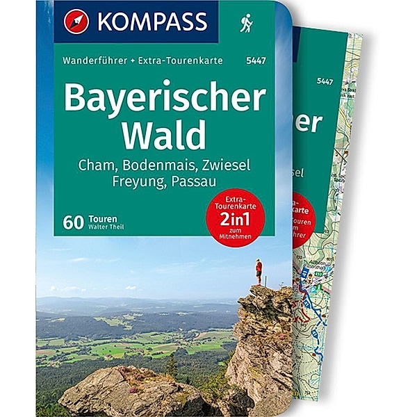 KOMPASS Wanderführer / KOMPASS Wanderführer Bayerischer Wald, 60 Touren, Walter Theil