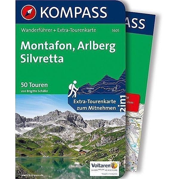 KOMPASS Wanderführer Montafon, Arlberg, Silvretta, m. 1 Karte, Brigitte Schäfer