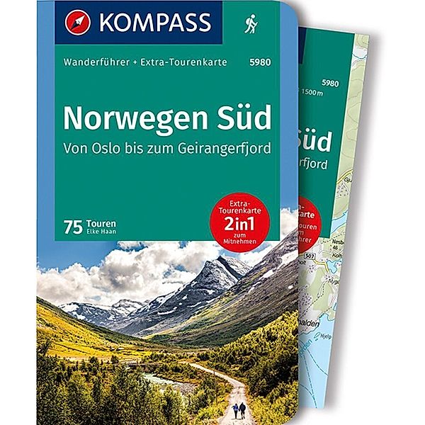 KOMPASS Wanderführer Norwegen Süd, Von Oslo bis zum Geirangerfjord, 75 Touren, Elke Haan