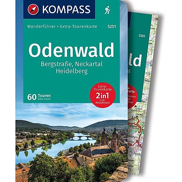 KOMPASS Wanderführer Odenwald, 60 Touren mit Extra-Tourenkarte, Elke Haan