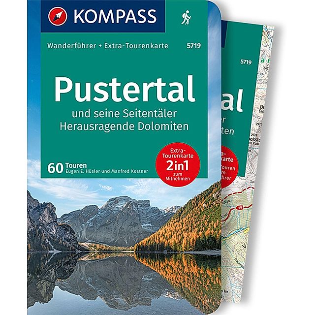 KOMPASS Wanderführer Pustertal und seine Seitentäler, Herausragende  Dolomiten, 60 Touren Buch