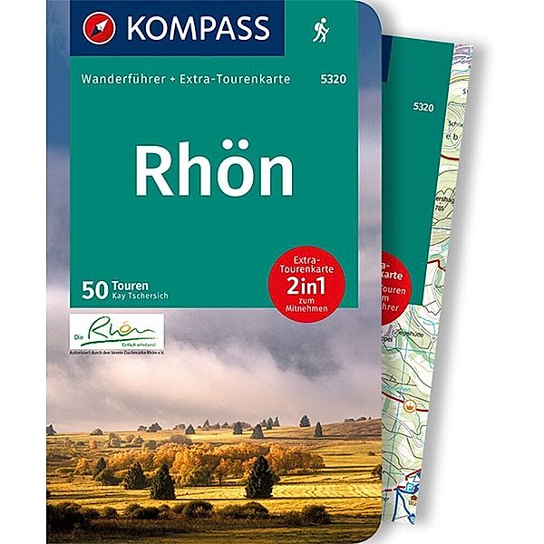 KOMPASS Wanderführer Rhön, 50 Touren, Kay Tschersich