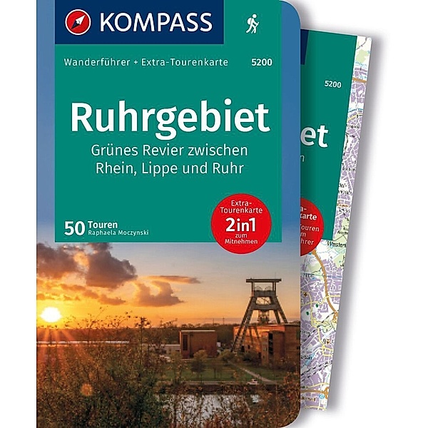 KOMPASS Wanderführer Ruhrgebiet, 50 Touren mit Extra-Tourenkarte, Raphaela Moczynski