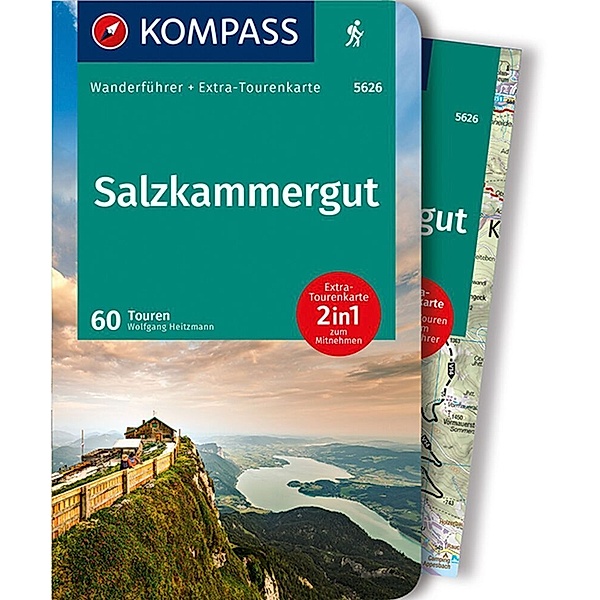 KOMPASS Wanderführer Salzkammergut, 60 Touren, Wolfgang Heitzmann