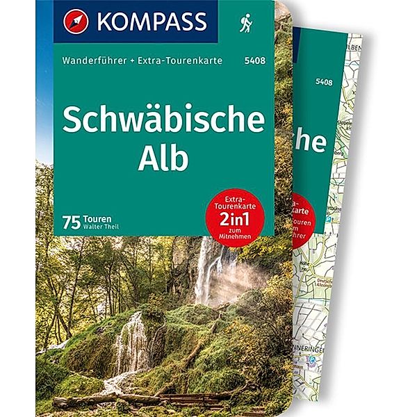 KOMPASS Wanderführer Schwäbische Alb, 75 Touren, Walter Theil