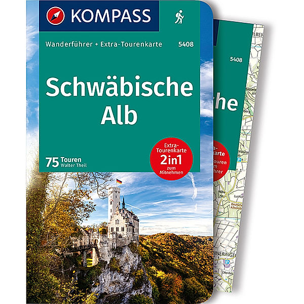 KOMPASS Wanderführer Schwäbische Alb, m. 1 Karte, Walter Theil