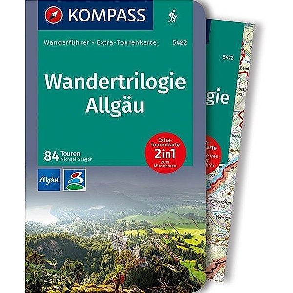 KOMPASS Wanderführer Wandertrilogie Allgäu, m. 1 Karte, Michael Sänger