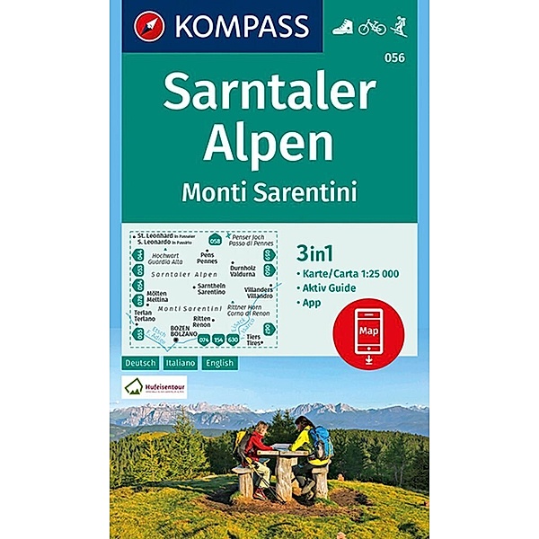 KOMPASS Wanderkarte 056 Sarntaler Alpen, Monti Sarentini
