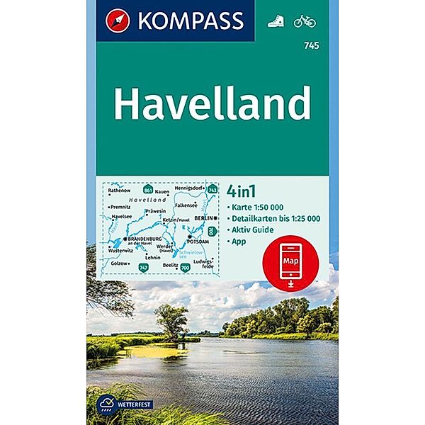 KOMPASS Wanderkarte 745 Havelland