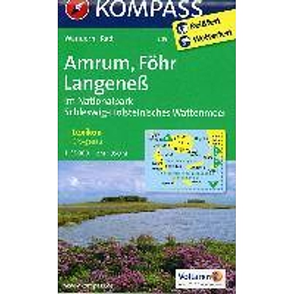 KOMPASS Wanderkarte Amrum - Föhr - Langeneß