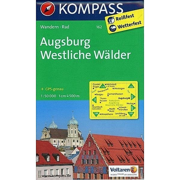 KOMPASS Wanderkarte Augsburg - Westliche Wälder