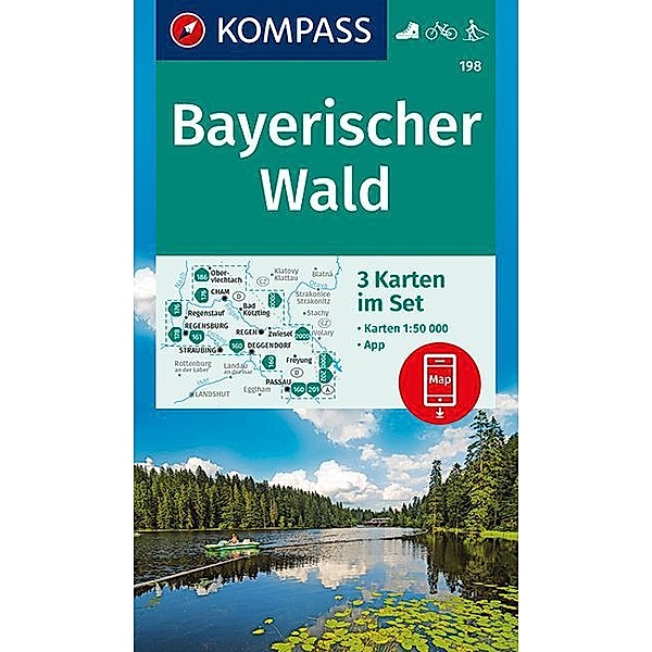 KOMPASS Wanderkarte Bayerischer Wald