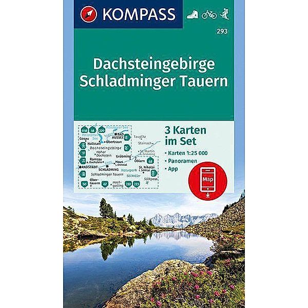 KOMPASS Wanderkarte Dachsteingebirge, Schladminger Tauern