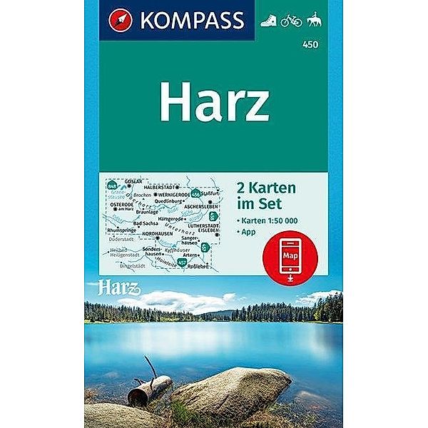 KOMPASS Wanderkarte Harz