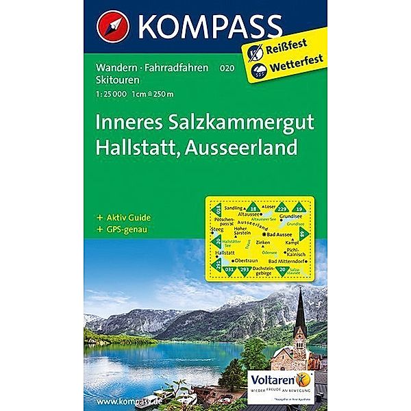 KOMPASS Wanderkarte Inneres Salzkammergut - Hallstatt - Ausseerland