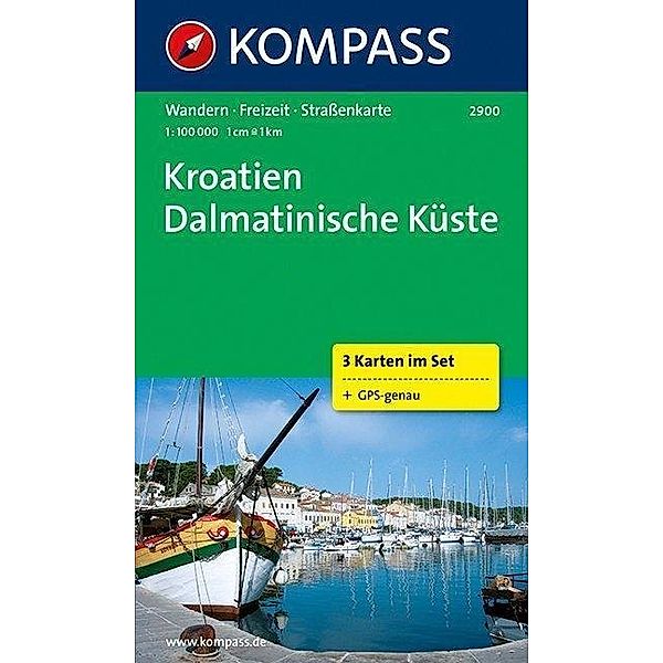 KOMPASS Wanderkarte Kroatien - Dalmatinische Küste