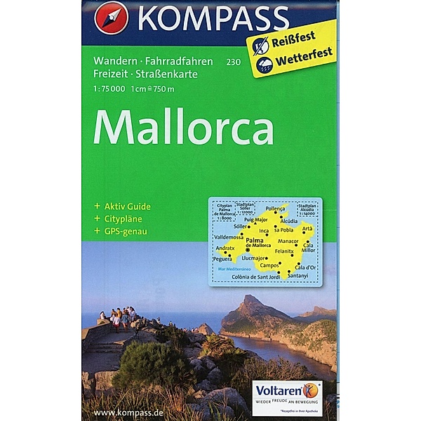 KOMPASS Wanderkarte Mallorca