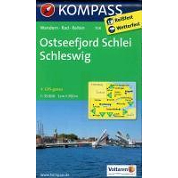 KOMPASS Wanderkarte Ostseefjord Schlei, Schleswig