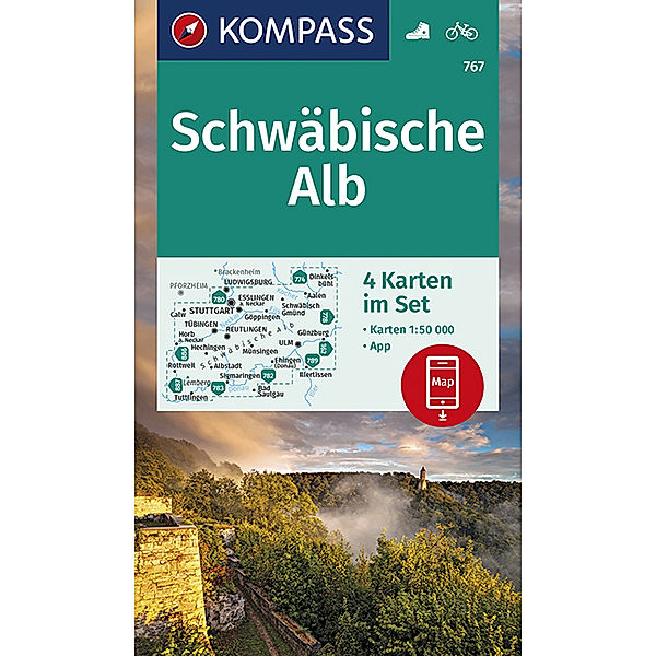 KOMPASS Wanderkarte Schwäbische Alb