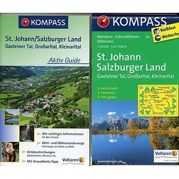 KOMPASS Wanderkarte St. Johann im Pongau - Salzburger Land