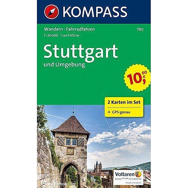 KOMPASS Wanderkarte Stuttgart und Umgebung
