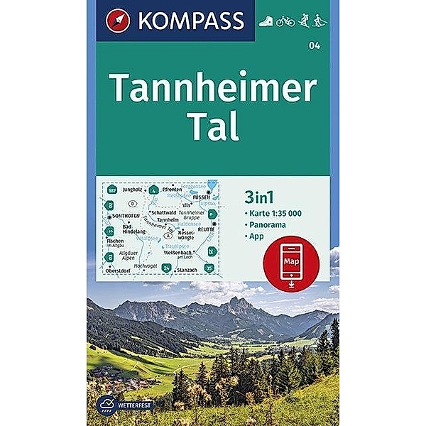 KOMPASS Wanderkarte Tannheimer Tal