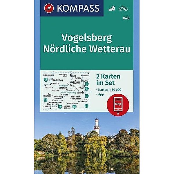 KOMPASS Wanderkarte Vogelsberg, Nördliche Wetterau