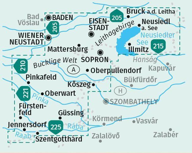 KOMPASS Wanderkarten-Set 227 Burgenland 2 Karten 1:50.000 Buch  versandkostenfrei bei Weltbild.at bestellen
