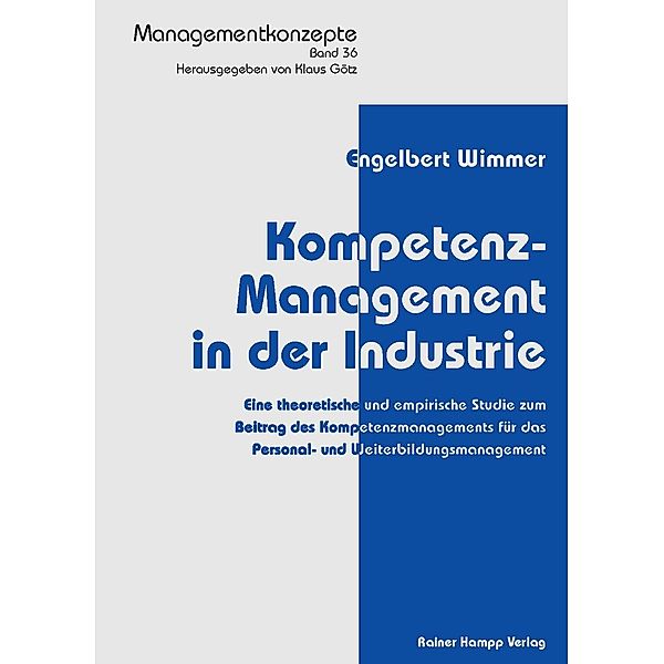 Kompetenz-Management in der Industrie, Engelbert Wimmer