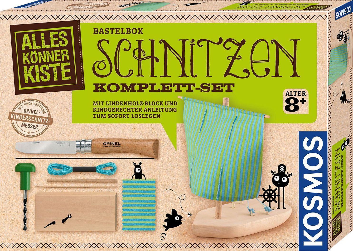 Komplett-Set SCHNITZEN mit Opinel-Kinderschnitzmesser | Weltbild.at