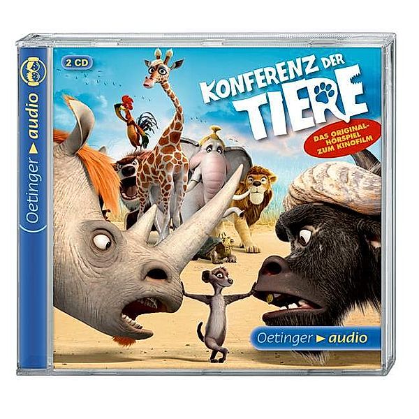 Konferenz der Tiere, 2 Audio-CDs, Oliver Huzly, Reinhard Klooss