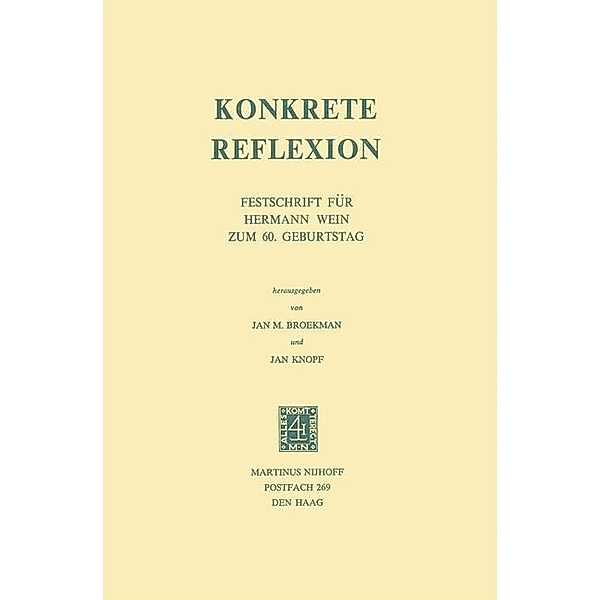 Konkrete Reflexion, J. M. Broekman, J. Knopf