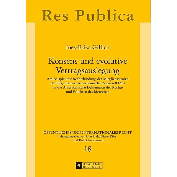 Konsens und evolutive Vertragsauslegung, Gillich Ines Gillich